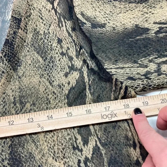 Show Me Your Mumu Dress Python Snake Sheer Black Vneck Dress Size Medium - Picture 9 of 11